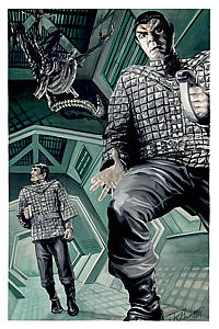 TNG/Aliens concept art by J.K. Woodward