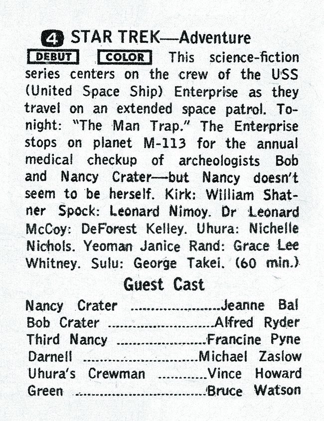 Star Trek TV guide description