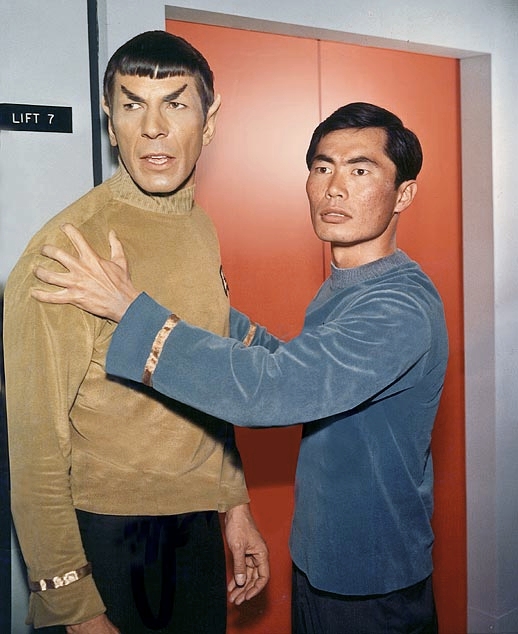 Sulu and Spock