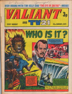 Valiant and TV21, 22 Jan 1972