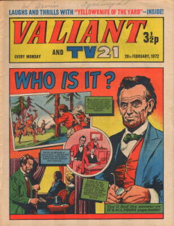 Valiant and TV21, 26 Feb 1972