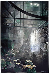 TNG/Aliens concept art by J.K. Woodward